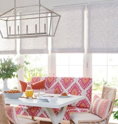 Master bedroom with custom drapery in Oklahoma City luxury home